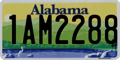 AL license plate 1AM2288