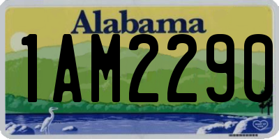 AL license plate 1AM2290