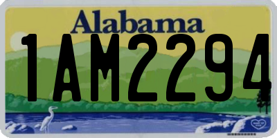 AL license plate 1AM2294