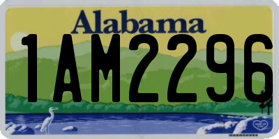 AL license plate 1AM2296