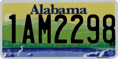 AL license plate 1AM2298