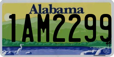 AL license plate 1AM2299