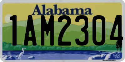 AL license plate 1AM2304