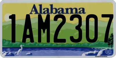 AL license plate 1AM2307