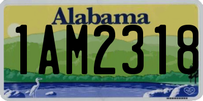 AL license plate 1AM2318