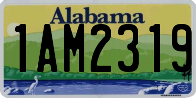 AL license plate 1AM2319