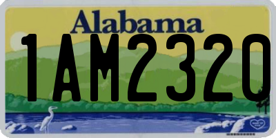 AL license plate 1AM2320
