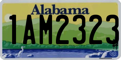 AL license plate 1AM2323