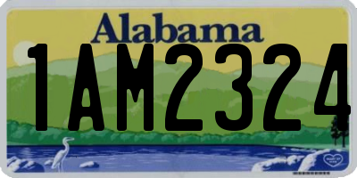 AL license plate 1AM2324