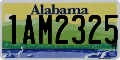 AL license plate 1AM2325