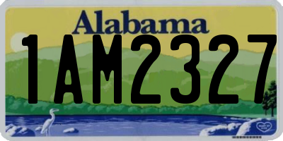 AL license plate 1AM2327