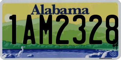 AL license plate 1AM2328