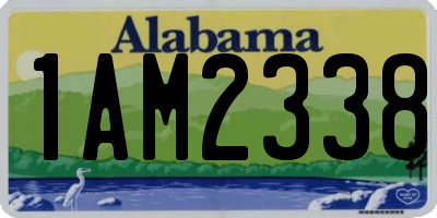 AL license plate 1AM2338