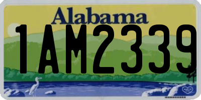 AL license plate 1AM2339