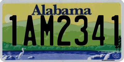 AL license plate 1AM2341