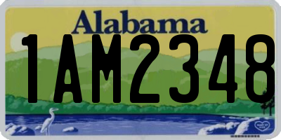 AL license plate 1AM2348