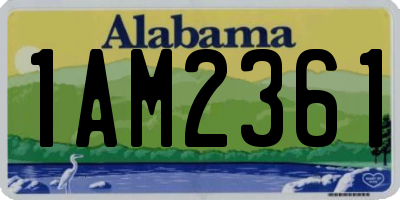 AL license plate 1AM2361