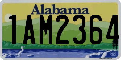 AL license plate 1AM2364