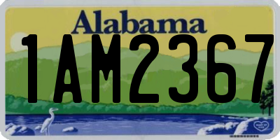 AL license plate 1AM2367