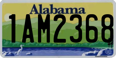 AL license plate 1AM2368