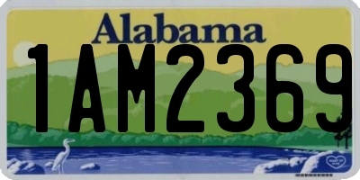 AL license plate 1AM2369