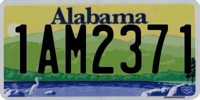 AL license plate 1AM2371