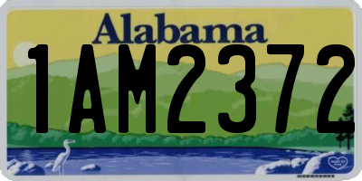 AL license plate 1AM2372