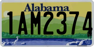 AL license plate 1AM2374