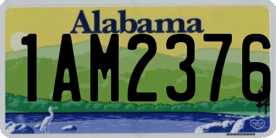 AL license plate 1AM2376