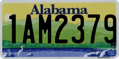 AL license plate 1AM2379