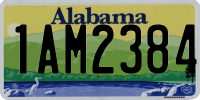 AL license plate 1AM2384