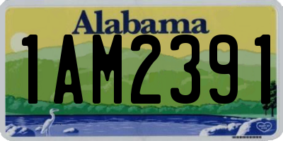 AL license plate 1AM2391