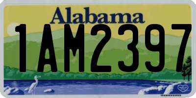 AL license plate 1AM2397