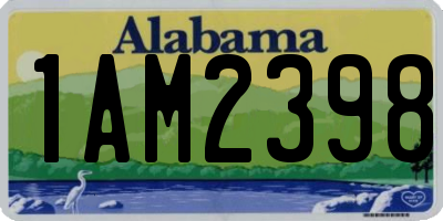 AL license plate 1AM2398