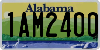 AL license plate 1AM2400
