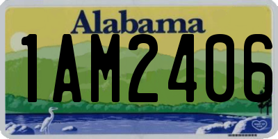 AL license plate 1AM2406