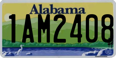 AL license plate 1AM2408