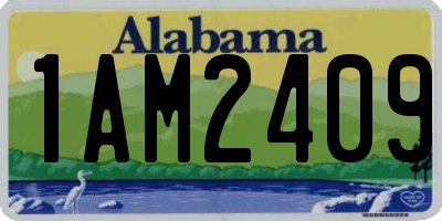 AL license plate 1AM2409