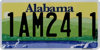 AL license plate 1AM2411