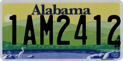 AL license plate 1AM2412
