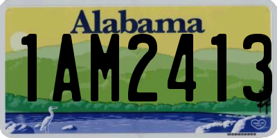 AL license plate 1AM2413