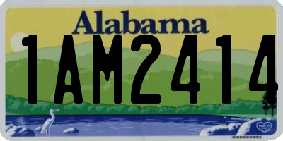 AL license plate 1AM2414