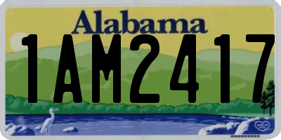 AL license plate 1AM2417