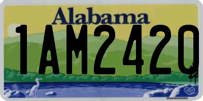 AL license plate 1AM2420