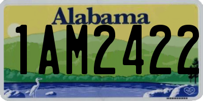 AL license plate 1AM2422