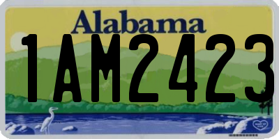 AL license plate 1AM2423