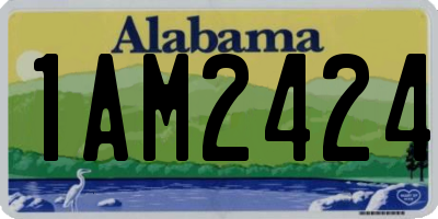AL license plate 1AM2424