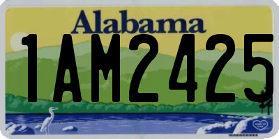 AL license plate 1AM2425