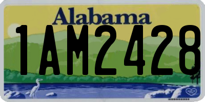 AL license plate 1AM2428