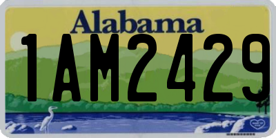 AL license plate 1AM2429